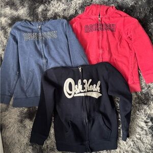 OshKosh B'gosh Kids' Hoodie Set - Blue, Red, and Black